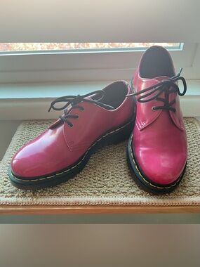 Dr. Martens Hot Pink 3-Eye Oxford Shoes